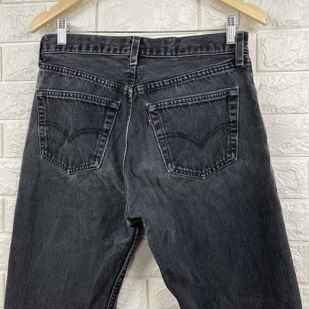 Levi's(リーバイス)の良品 levi's 501 米国製 サルファー染め　ブラックデニムパンツ　33 メンズのパンツ(デニム/ジーンズ)の商品写真