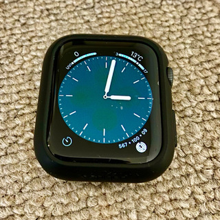 アップルウォッチ(Apple Watch)のApple watch Series 5 GPS 44mm Space Gray(腕時計(デジタル))