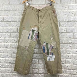 ポロラルフローレン(POLO RALPH LAUREN)の美品　ポロ　ラルフローレン　パッチワーク　チノパンツ　chinopants 34(チノパン)