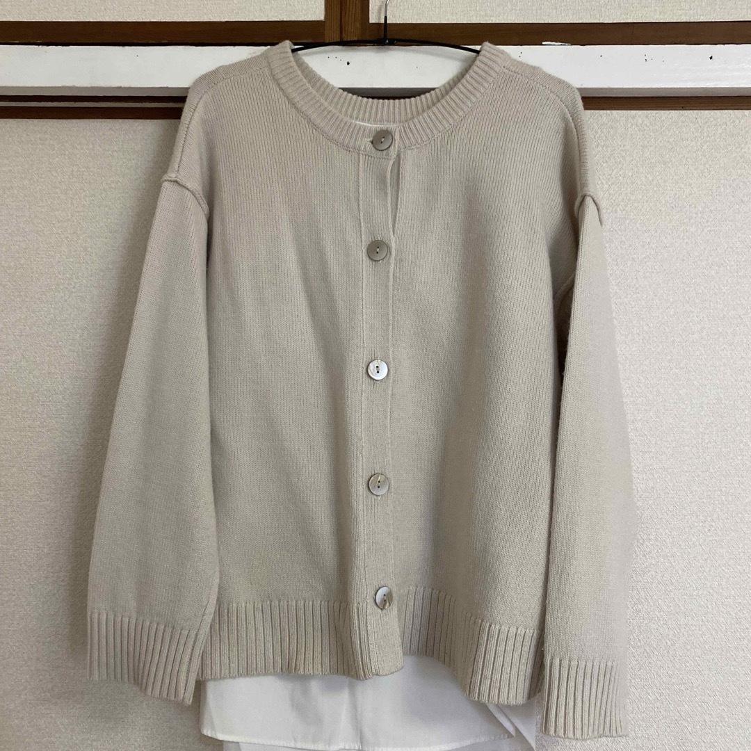 2WAYシャツテールコンビネーションセーター 2WAYシャツテールコンビネーションセーター