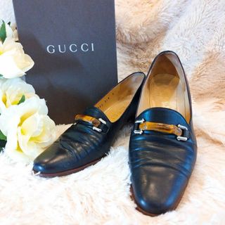 グッチ(Gucci)のGUCCI／グッチ／36ハーフ／23.5 ／バンブーポイントスタンダードパンプス(ハイヒール/パンプス)