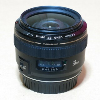 キヤノン(Canon)の【単焦点】Canon EF 28mm F1.8 USM【美品】(レンズ(単焦点))