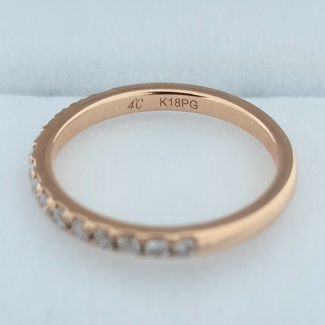 4℃(ヨンドシー)の4℃ ダイヤモンド エタニティ リング K18PG 1.7g レディースのアクセサリー(リング(指輪))の商品写真