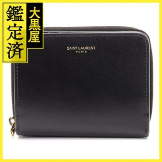 サンローラン(Saint Laurent)のサンローラン 二つ折り財布　ブラック　レザー　688319【207】(財布)