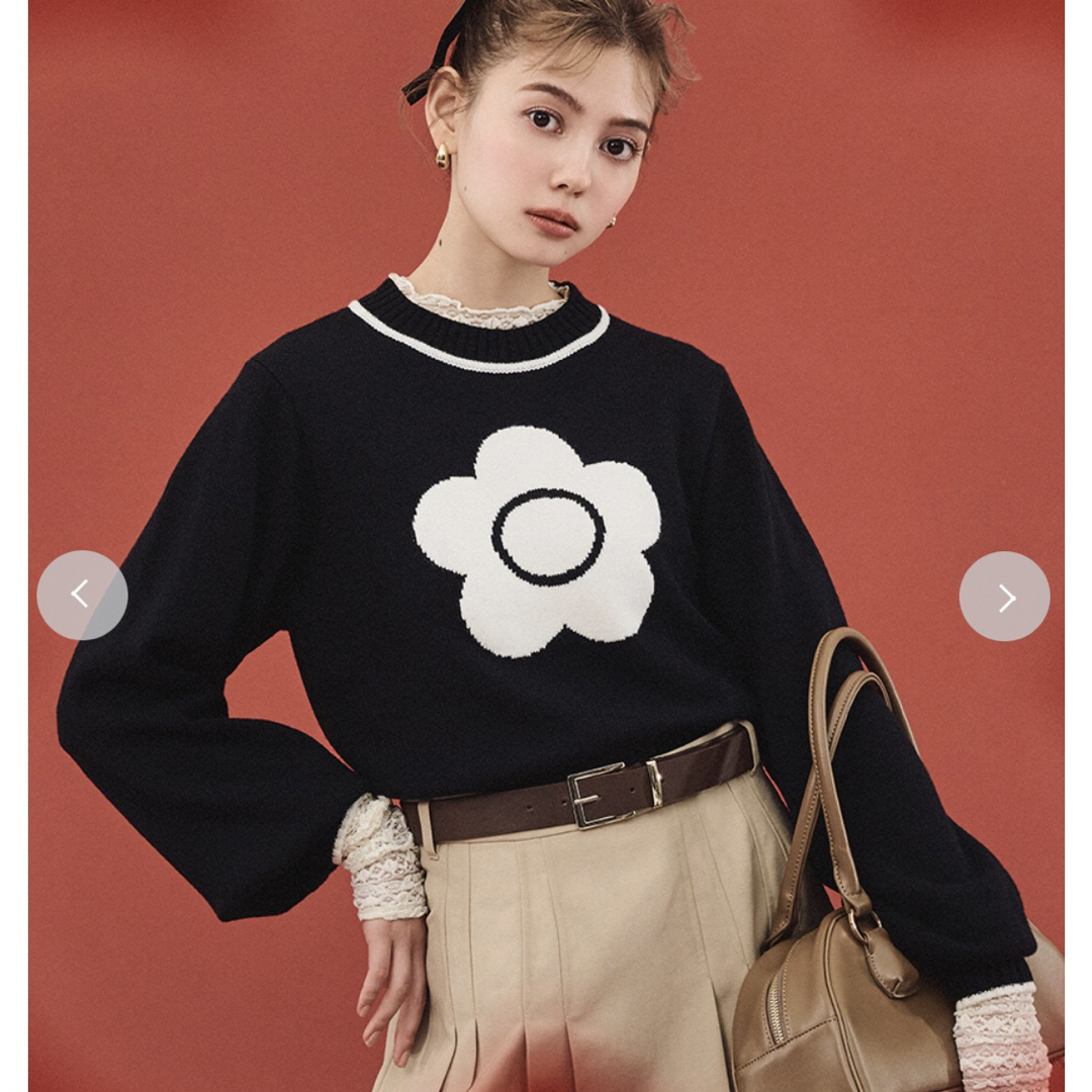 【LILY BROWN×MARY QUANT】ジャガードニットレディース
