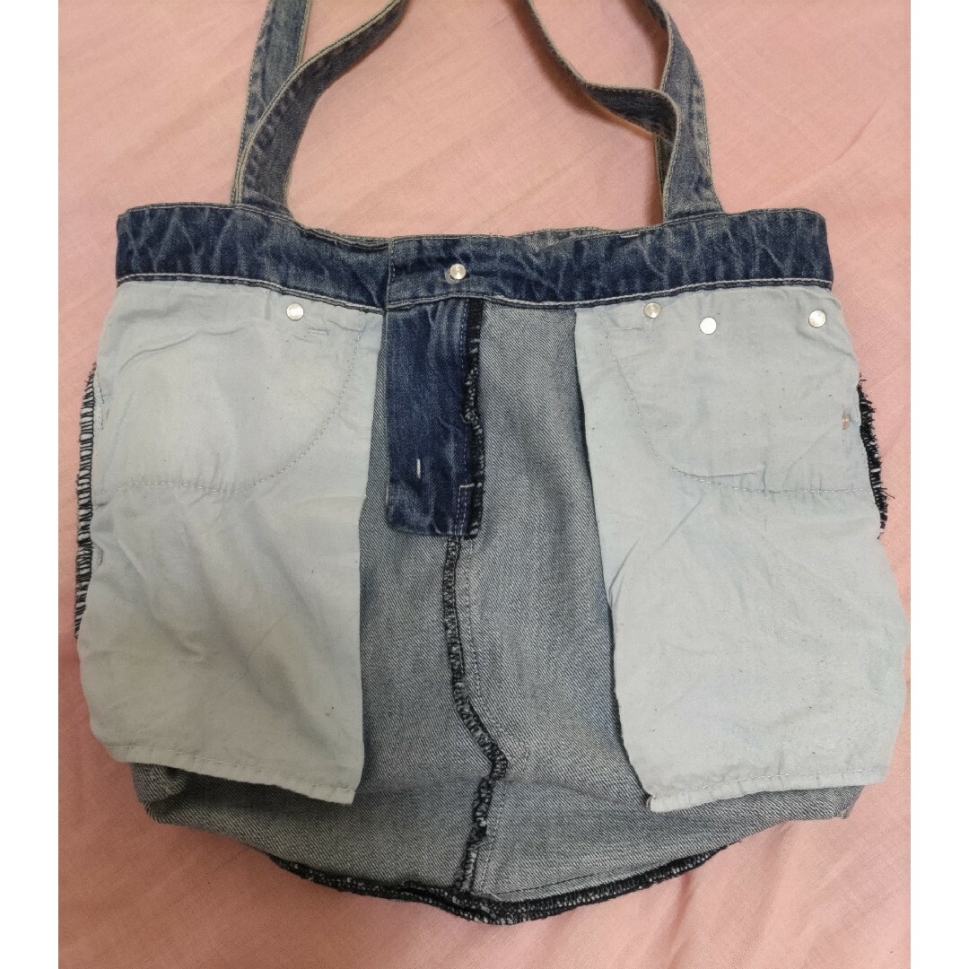 USED☆UK TRIDENT　デニムトートバッグ レディースのバッグ(トートバッグ)の商品写真