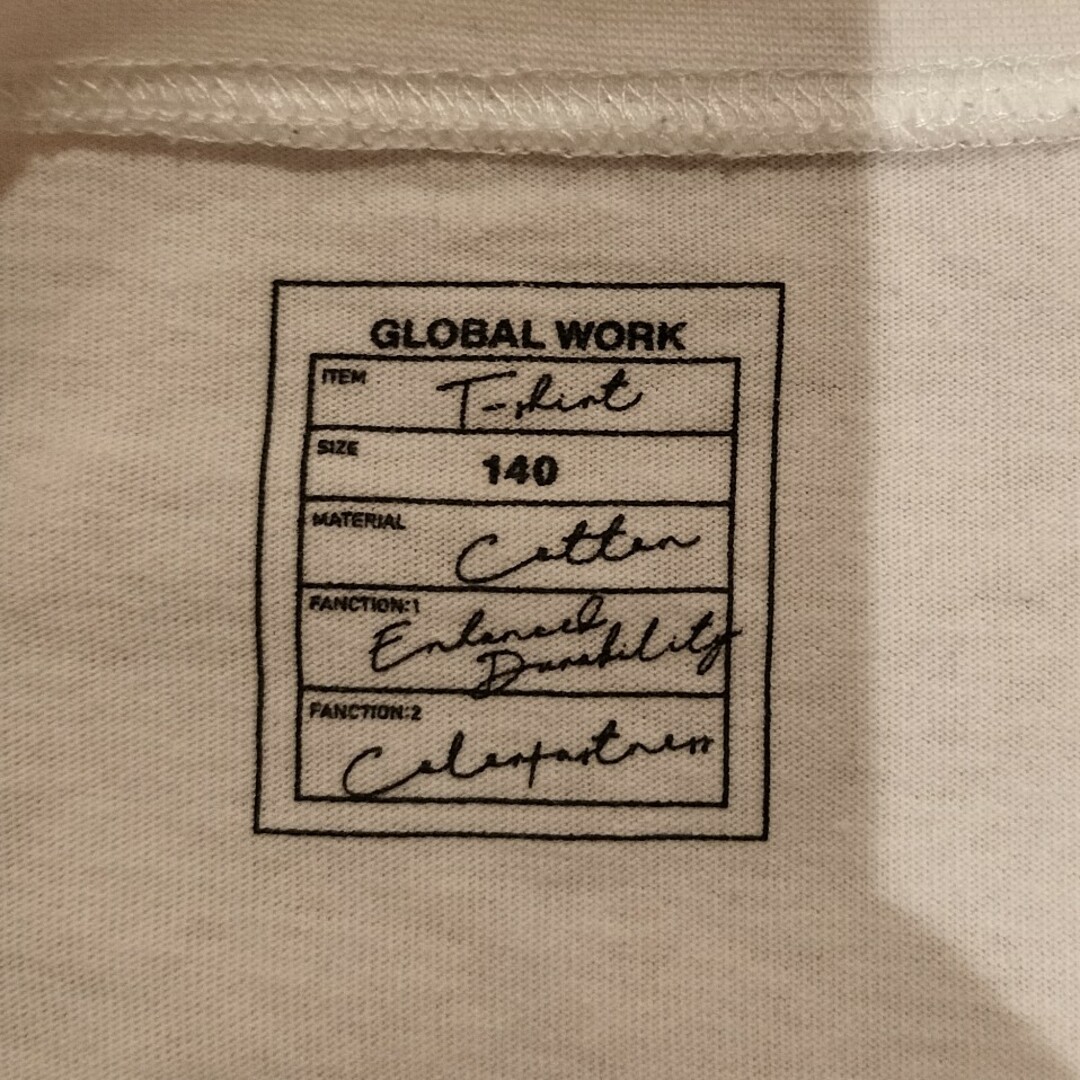 GRAND GLOBAL(グランドグローバル)のグローバルワーク 長袖Tシャツ 140cm キッズ/ベビー/マタニティのキッズ服女の子用(90cm~)(Tシャツ/カットソー)の商品写真
