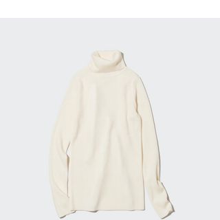 ユニクロ(UNIQLO)のUNIQLO エクストラファインメリノリブタートルネックセーター(ニット/セーター)