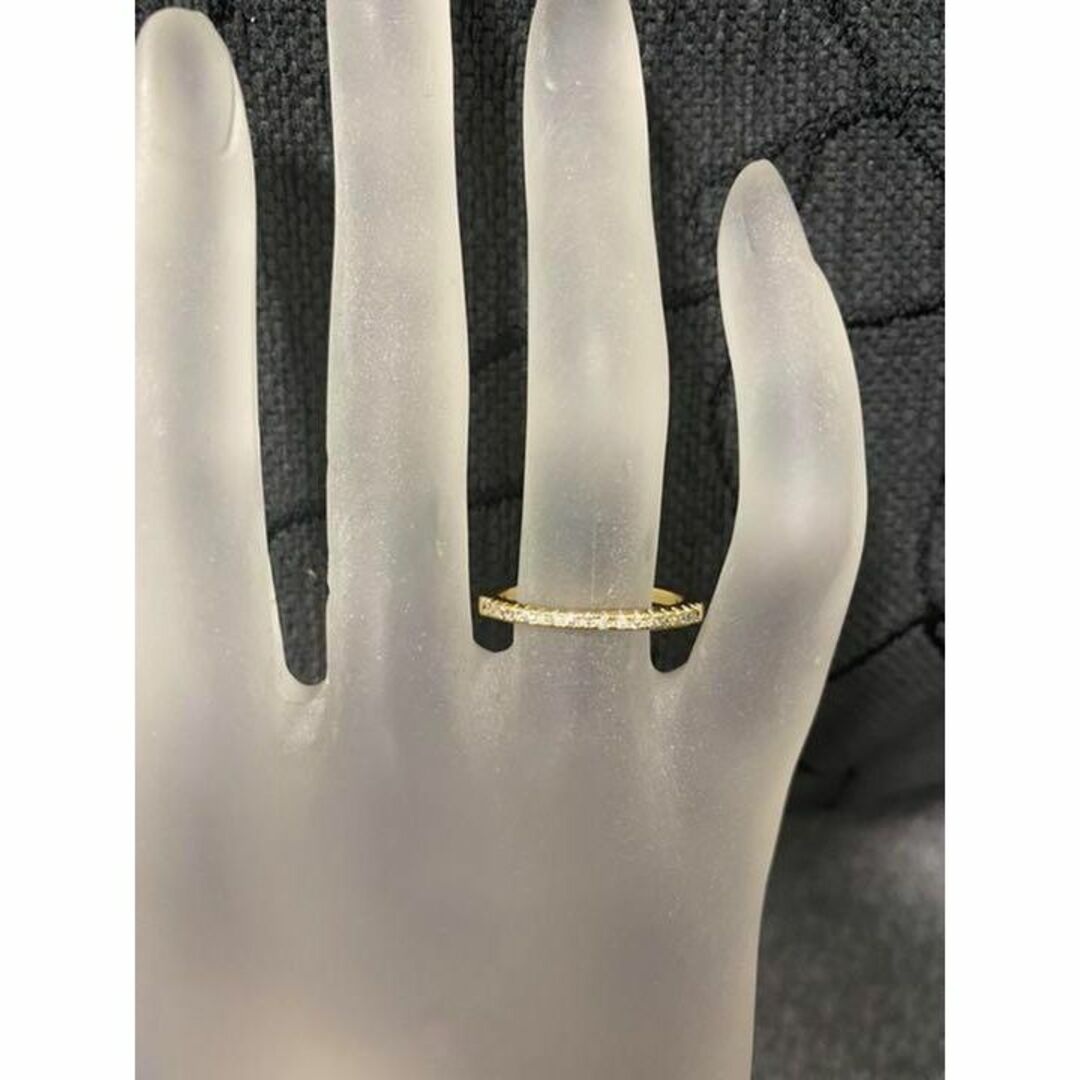 （R012G）7号　ゴールド小粒ジルコニア繊細な極細リング　エンゲージリング レディースのアクセサリー(リング(指輪))の商品写真
