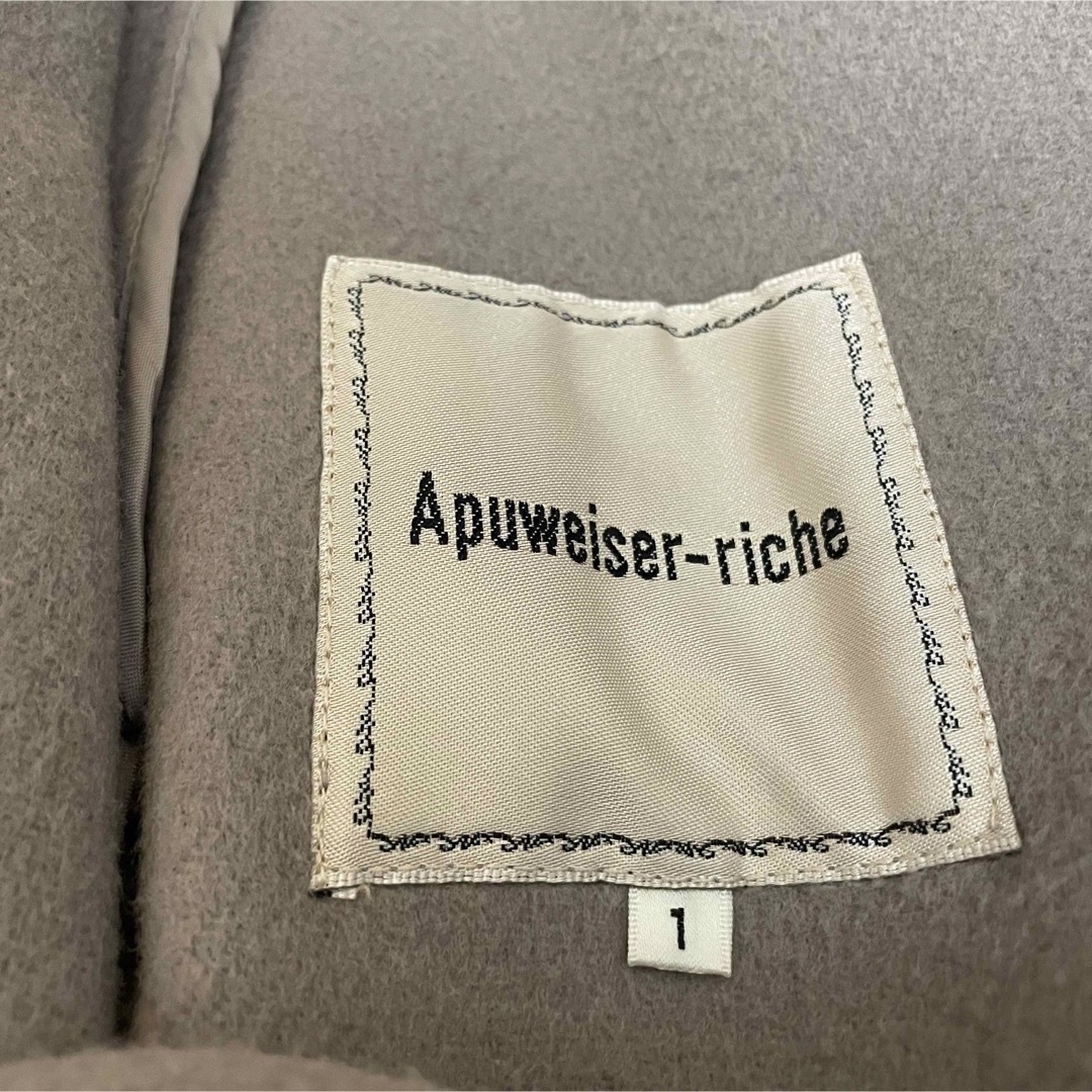 Apuweiser-riche(アプワイザーリッシェ)のアプワイザーリッシェ　ミドルリバーコート レディースのジャケット/アウター(ガウンコート)の商品写真