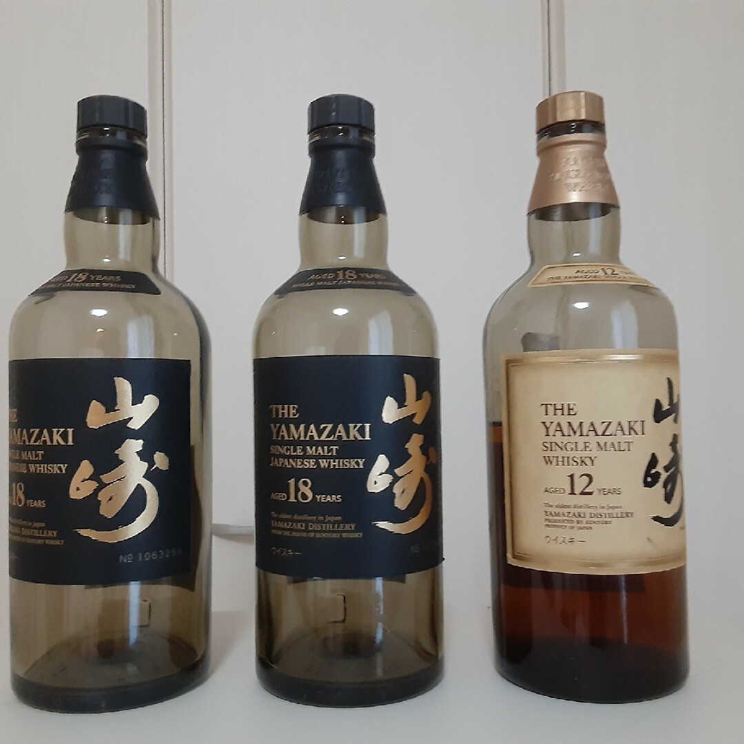 サントリー - 山崎18年 空瓶2本 山崎12年 空瓶の通販 by ドレス's shop
