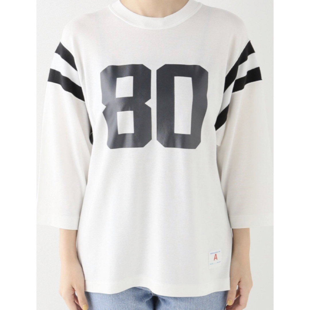 L'Appartement DEUXIEME CLASSE(アパルトモンドゥーズィエムクラス)の 【AMERICANA】 80 PRINT FOOTBALL T SHIRT レディースのトップス(カットソー(長袖/七分))の商品写真