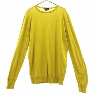 ジョンスメドレー(JOHN SMEDLEY)のジョンスメドレー イギリス製 長袖 ニット S イエロー JOHN SMEDLEY セーター メンズ 古着 【231217】 メール便可(ニット/セーター)