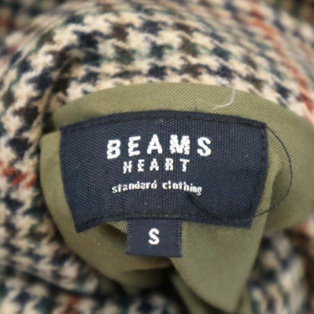 BEAMS(ビームス)のビームス リバーシブル ステンカラーコート S カーキ系 BEAMS HEART メンズ 古着 【231217】 メンズのジャケット/アウター(ステンカラーコート)の商品写真