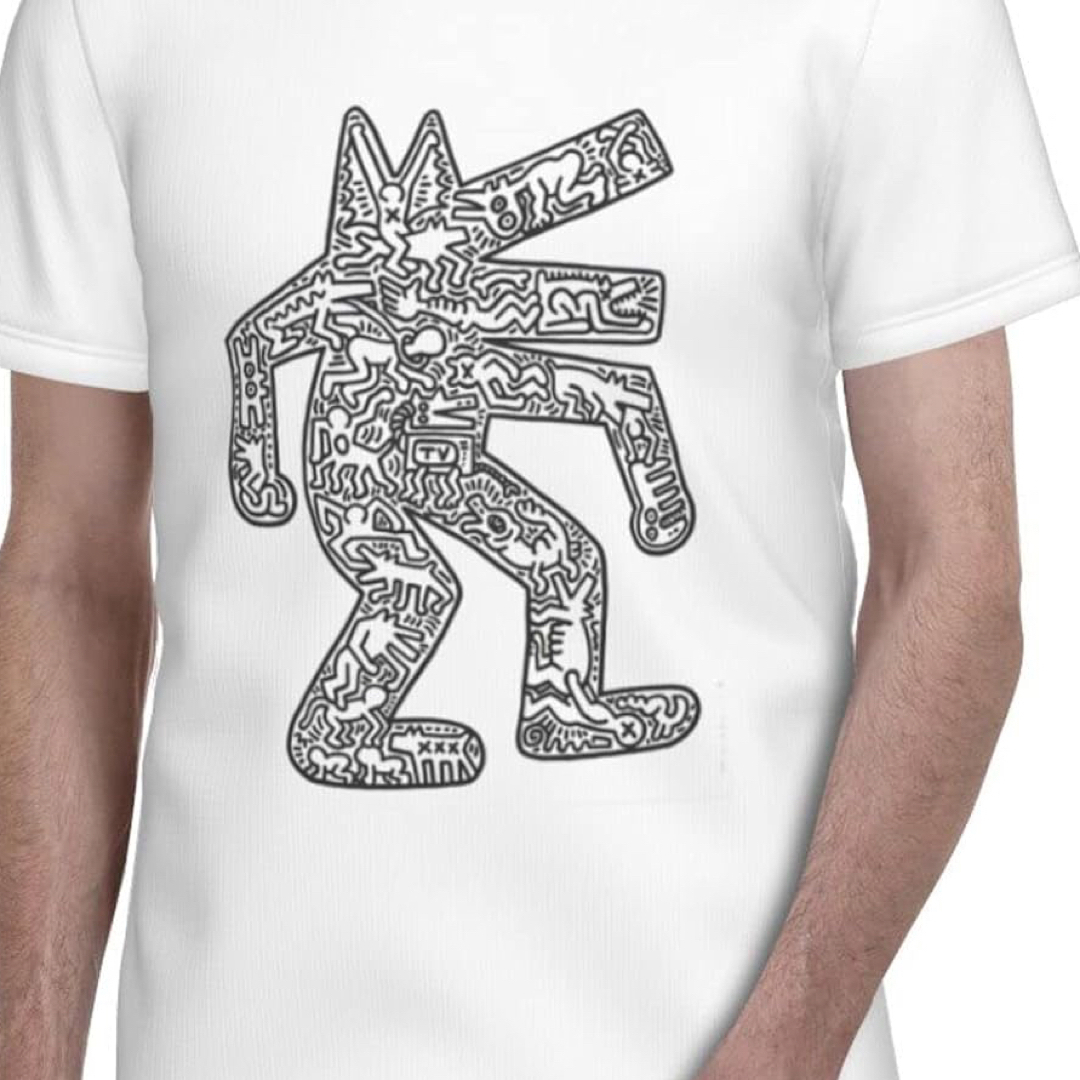 nouno(ノウノ)のキースヘリング　KeithHaring NOUNO 犬 メンズのトップス(Tシャツ/カットソー(七分/長袖))の商品写真