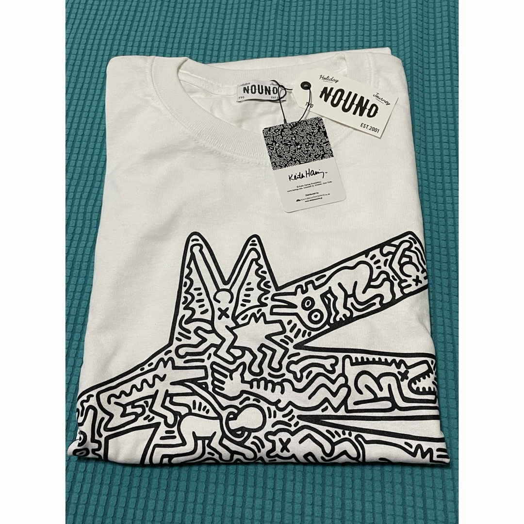 nouno(ノウノ)のキースヘリング　KeithHaring NOUNO 犬 メンズのトップス(Tシャツ/カットソー(七分/長袖))の商品写真