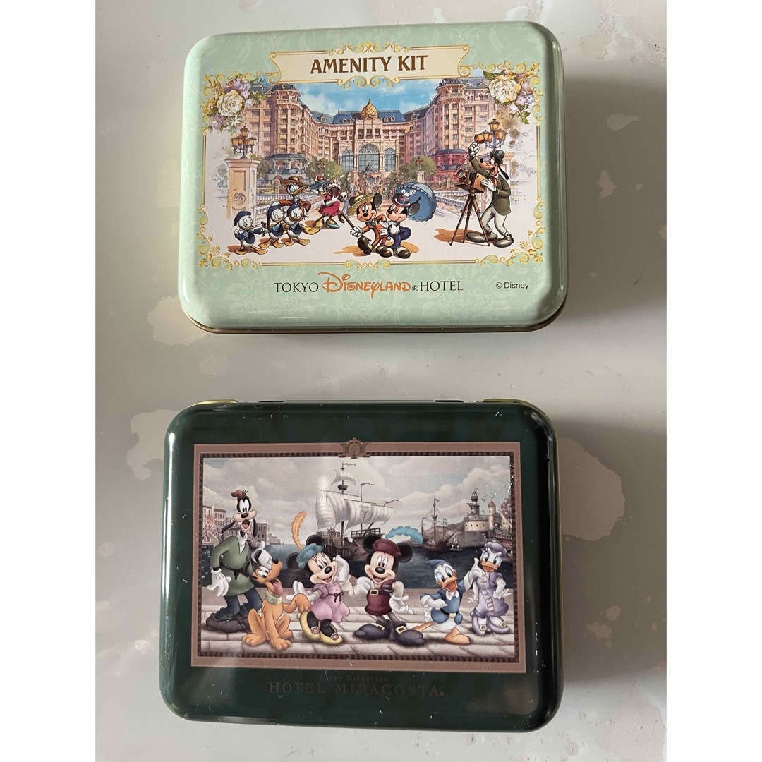 Disney(ディズニー)のディズニーランドホテル　　ミラコスタ　アメニティ缶 エンタメ/ホビーのコレクション(ノベルティグッズ)の商品写真