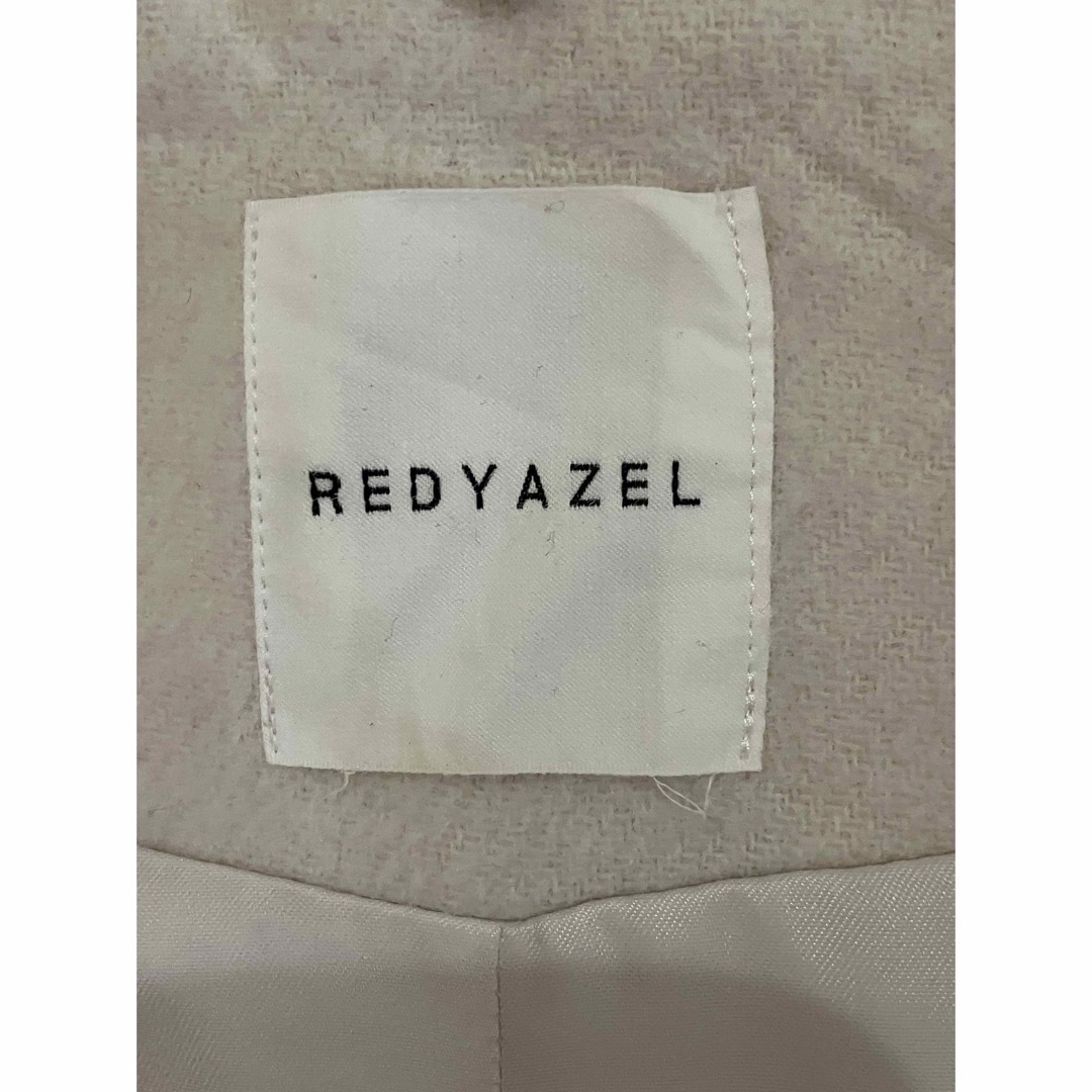 REDYAZEL(レディアゼル)のレディアゼル　フード取り外しコート　オフ　size S 袖口ファー欠品 レディースのジャケット/アウター(チェスターコート)の商品写真