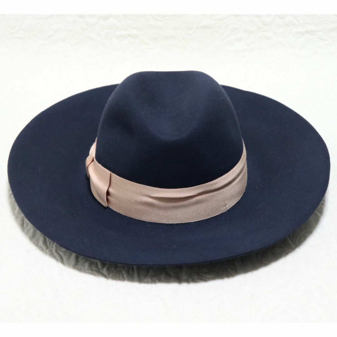 新品【ボルサリーノ】人気超ワイドブリム ラビットファー 新品【ボルサリーノ】人気超ワイドブリム ラビットファー