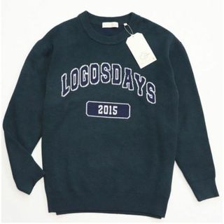 ロゴス(LOGOS)の【新品】ロゴス 暖かい 紳士 セーター ニット スウェットシャツ 緑 Lサイズ(ニット/セーター)