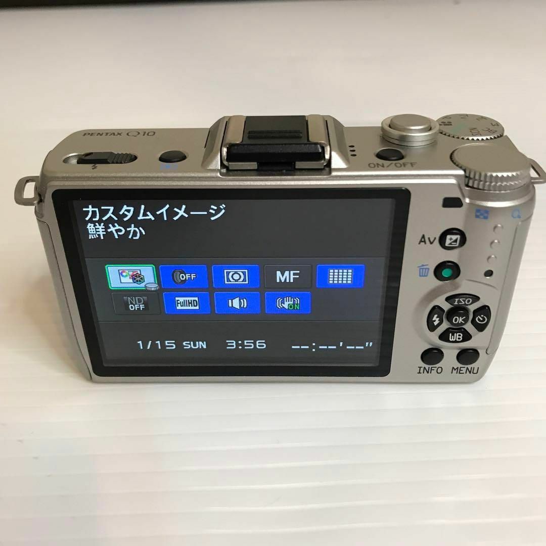 リコーイメージング美品PENTAX Q10 ダブルレンズキットSILVER