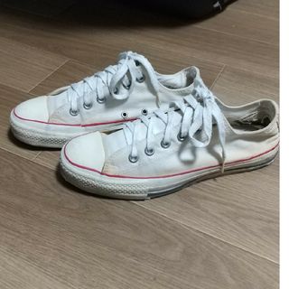 コンバース(CONVERSE)の80s USA製 コンバース オールスター キャンバス ホワイト 26.0cm(スニーカー)