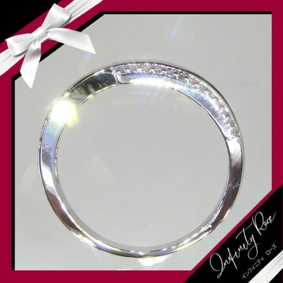 （R011S）19号　重なり合い輝く指輪のトリプルジルコニアリング　大人の色気 レディースのアクセサリー(リング(指輪))の商品写真