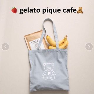 ジェラートピケ(gelato pique)のgelato pique cafe 【ジェラートピケ】ベアロゴトートバッグ(エコバッグ)