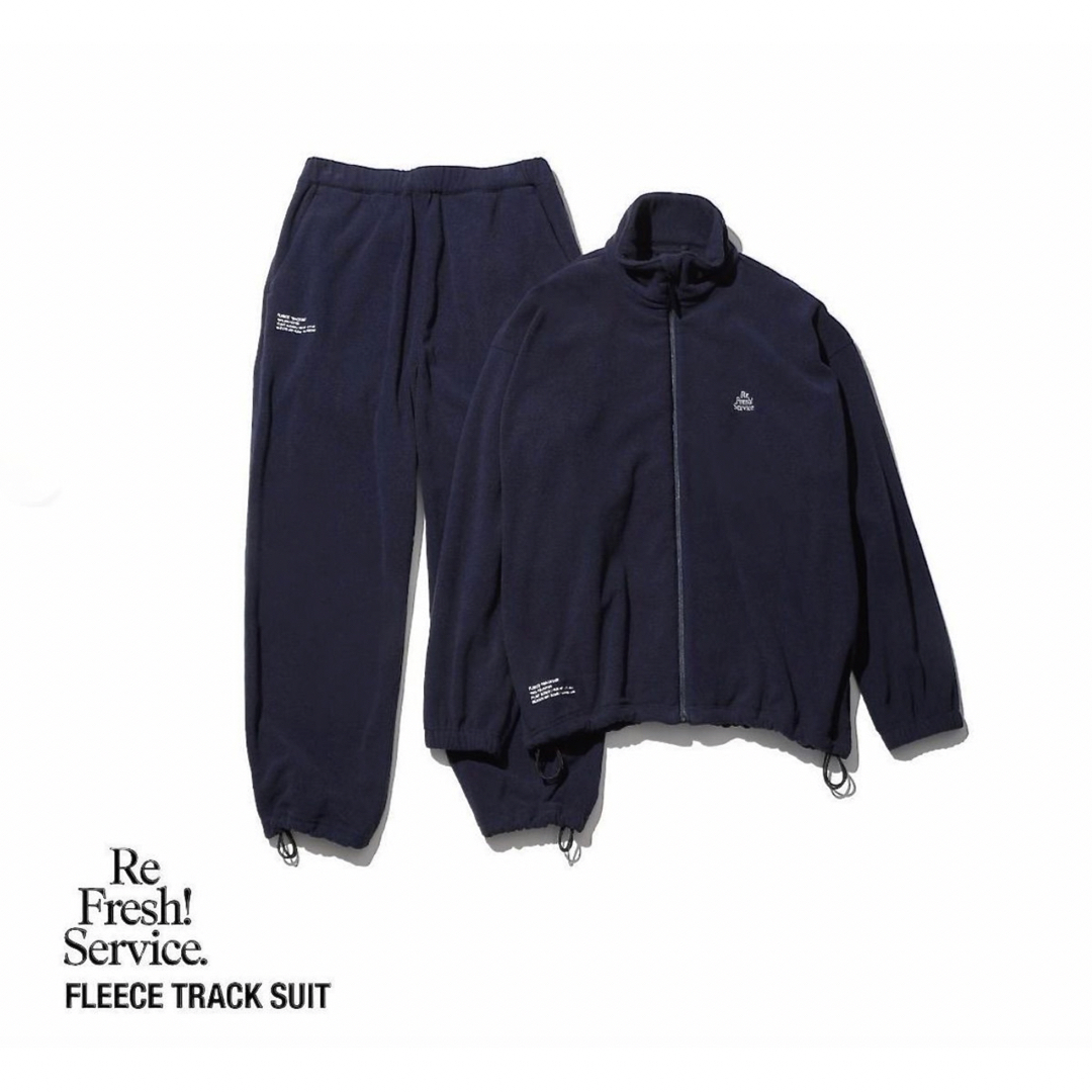 お気に入る】 FreshService FLEECE TRACK SUIT NAVY L