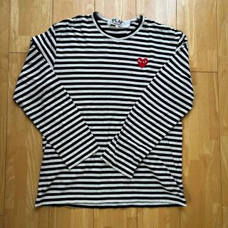 PLAY COMME des GARCONS コムデギャルソン ボーダーTシャツ(Tシャツ/カットソー(七分/長袖))