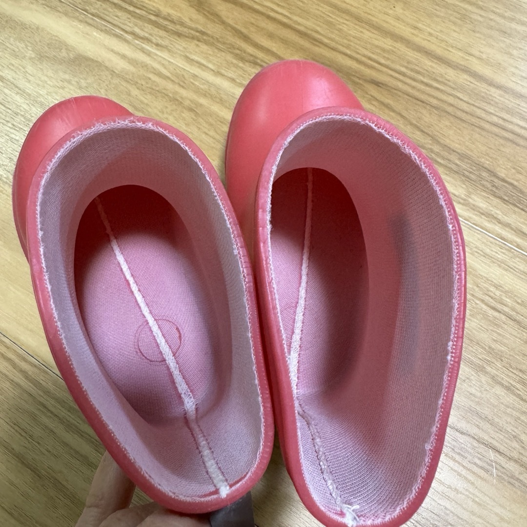 Stample(スタンプル)のスタンプル　長靴　レインシューズ 13cm ピンク　赤 キッズ/ベビー/マタニティのベビー靴/シューズ(~14cm)(長靴/レインシューズ)の商品写真