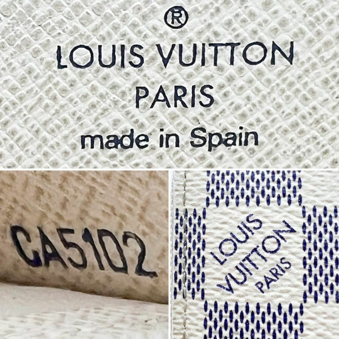 LOUIS VUITTON(ルイヴィトン)のヴィトン ダミエ アズール ジッピーウォレット ラウンド 長財布 N60019 レディースのファッション小物(財布)の商品写真