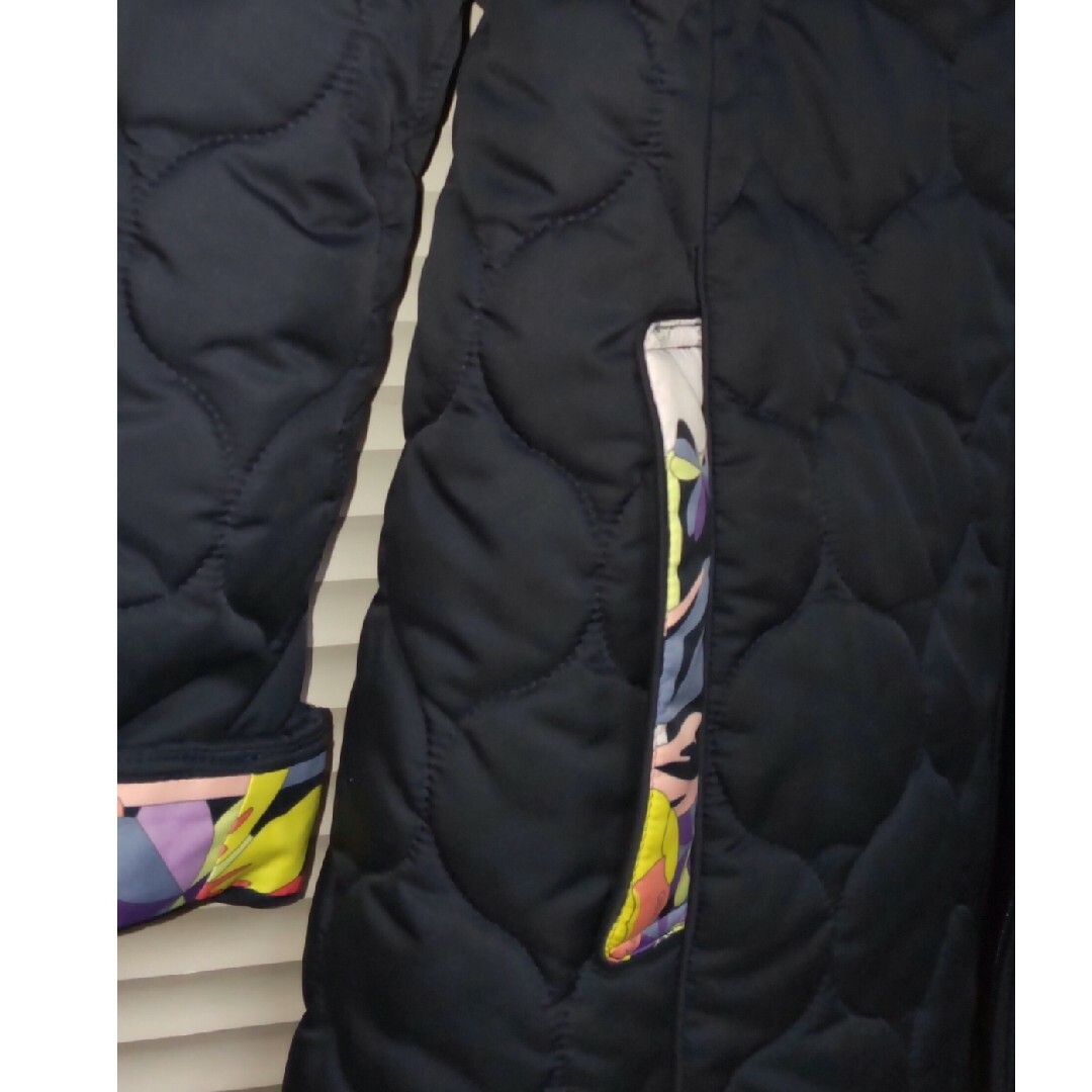 LEONARD(レオナール)のレオナール スポーツ 中綿 コート ロング ネイビー 38 超美品  近年 レディースのジャケット/アウター(ロングコート)の商品写真