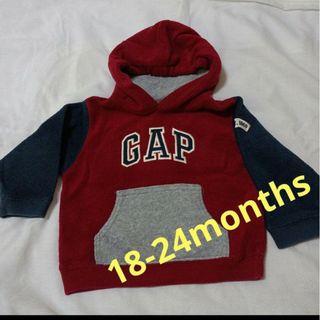 ベビーギャップ(babyGAP)のGAPキッズ　フリースパーカー 18〜24months(ジャケット/コート)