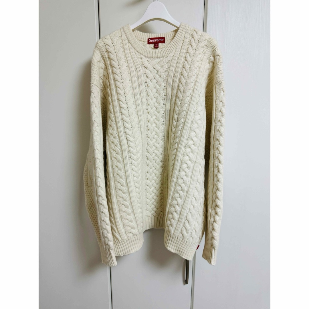 ニット/セーターSupreme Applique Cable Knit Sweater