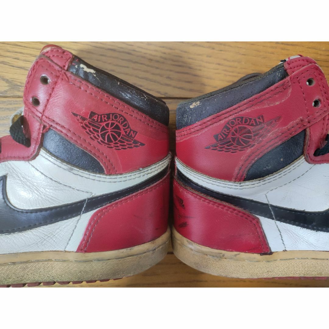 NIKE - 85年製AIR JORDAN1オリジナルCHICAGOairjordan1 ogの通販 NIKE - 85年製AIR JORDAN1オリジナルCHICAGOairjordan1 ogの通販