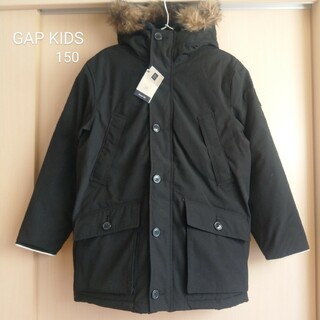 ギャップキッズ(GAP Kids)のギャップ キッズ ダウン コート ブラック XL 150(コート)