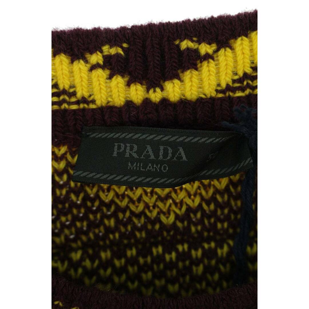 PRADA(プラダ)のプラダ  UMB258 総柄カシミヤ混ニット メンズ 50 メンズのトップス(ニット/セーター)の商品写真