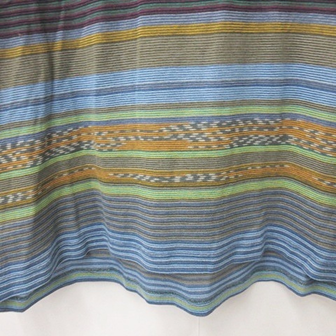 MISSONI(ミッソーニ)のミッソーニ MISSONI シャツ セーター ニット 半袖 ブルー 黄色 56 メンズのトップス(ニット/セーター)の商品写真