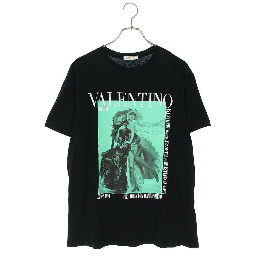 Tシャツ/カットソー(半袖/袖なし)ヴァレンチノ  XV0MG10V8H4 フロントプリントTシャツ メンズ S