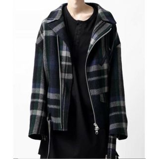 ヨウジヤマモト(Yohji Yamamoto)の【新品同様】ワイズ（ヨウジヤマモト）22aw ウールライダース(ライダースジャケット)