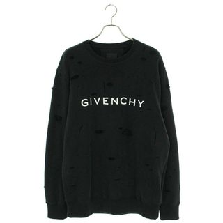 ジバンシィ(GIVENCHY)のジバンシィ  23AW  BMJ0KE3Y9W クラッシュ加工ロゴスウェット メンズ S(スウェット)