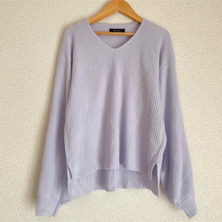 ● Lサイズ　きれい色、ふんわり袖ニット●(ニット/セーター)