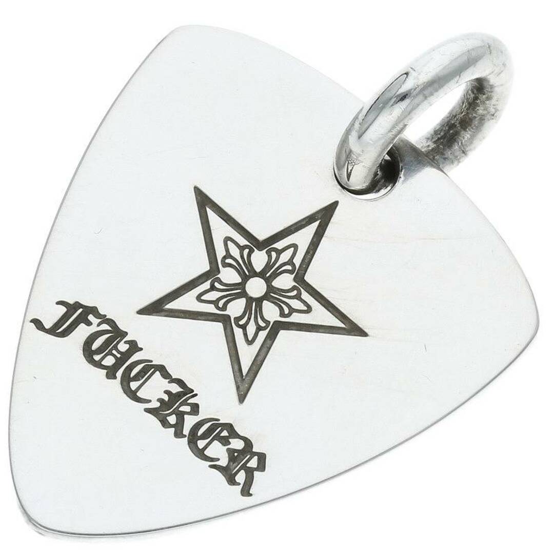 アクセサリークロムハーツ  GUITAR PICK/ギターピック スターペンダント/シルバーネックレストップ メンズ