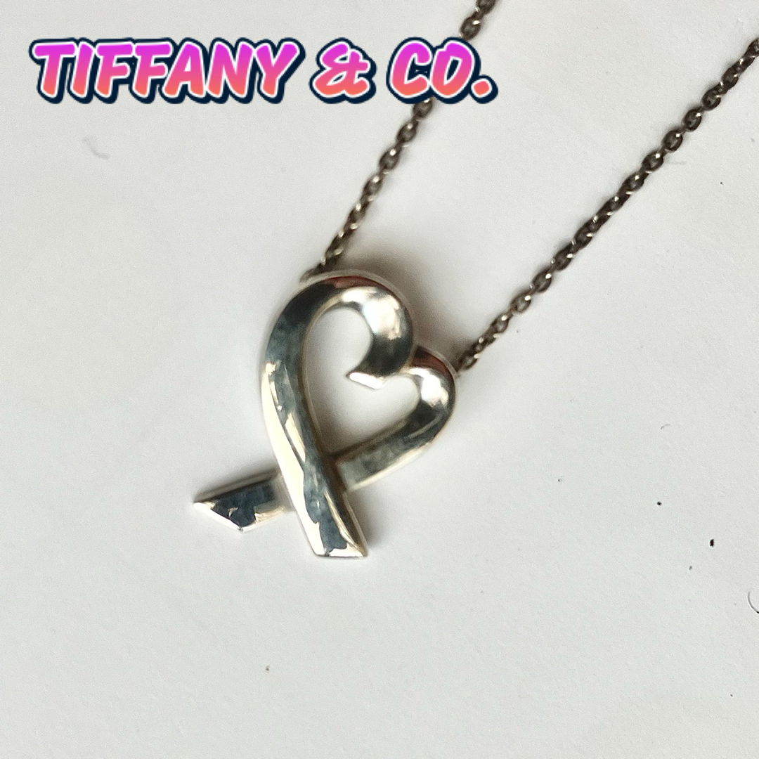 【美品 】Tiffany\u0026Co. ティファニー  ラビング ハート ネックレス