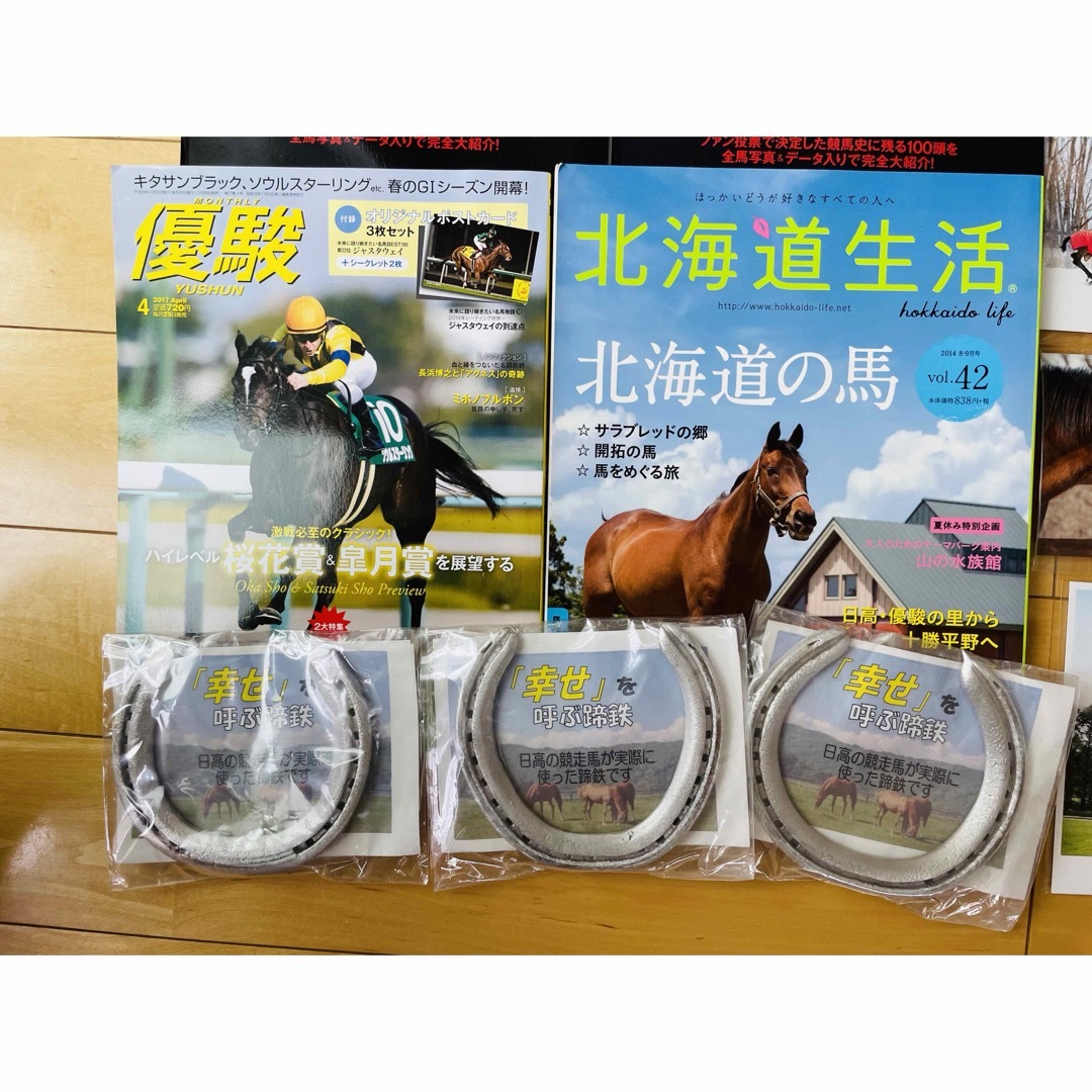 競走馬や馬のグッズ＊蹄鉄付き エンタメ/ホビーのコレクション(その他)の商品写真