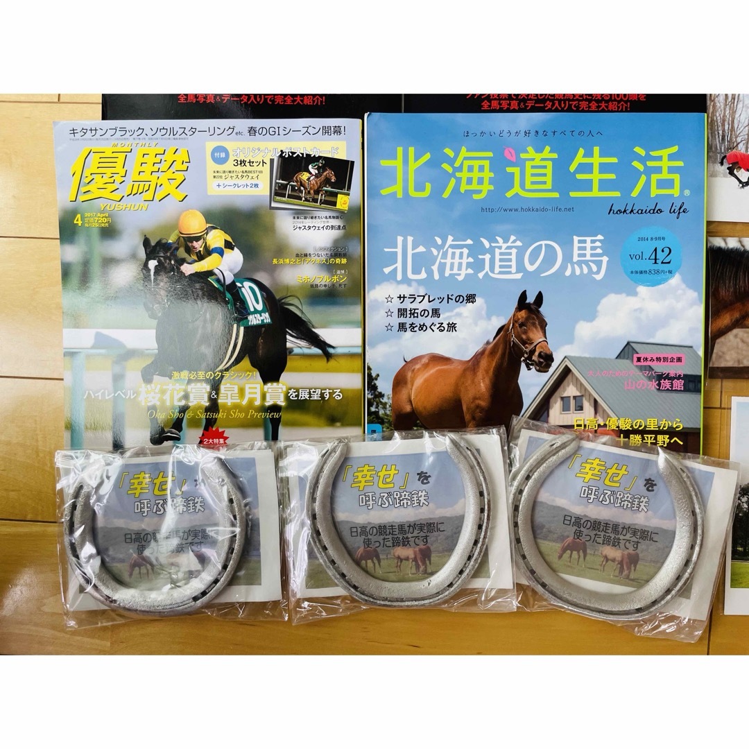 競走馬や馬のグッズ＊蹄鉄付き エンタメ/ホビーのコレクション(その他)の商品写真