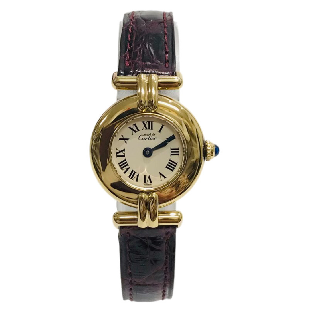 Cartier カルティエ 腕時計 マストコリゼヴェルメイユ W1000654 1902 アイボリー文字盤  SV925刻印 アンティーク調 美しい 【良品】 U2312K118Ａ付属品