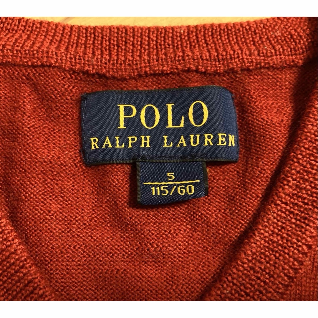 POLO RALPH LAUREN(ポロラルフローレン)の美品ラルフローレン ニット セーター 110 キッズ/ベビー/マタニティのキッズ服男の子用(90cm~)(ニット)の商品写真