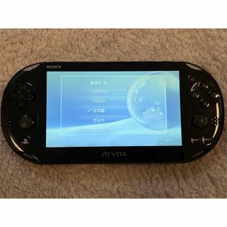 プレイステーションヴィータ(PlayStation Vita)のPSvita ソフト付きpch-2000 ブラック(携帯用ゲーム機本体)